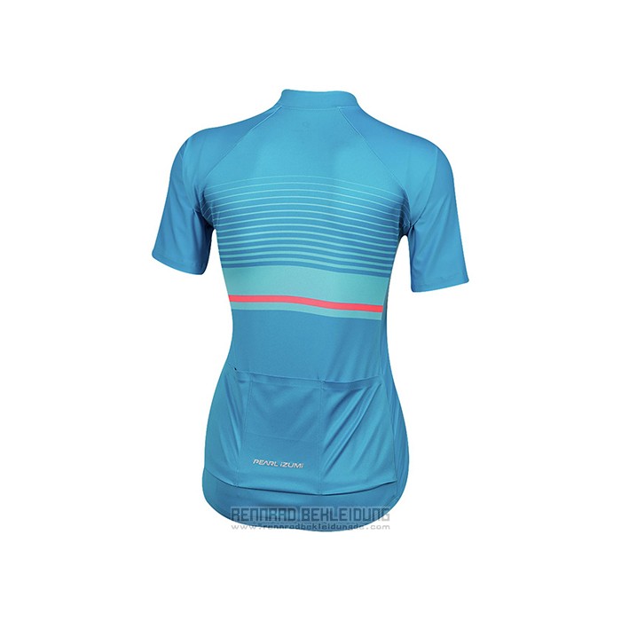 2021 Fahrradbekleidung Frau Pearl Izumi Azurblau Trikot Kurzarm und Tragerhose - zum Schließen ins Bild klicken